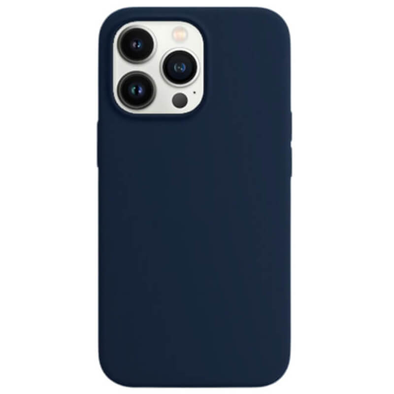 Magnetic Leather MagSafe kožený kryt pro Apple iPhone 14 Pro - tmavě modrý