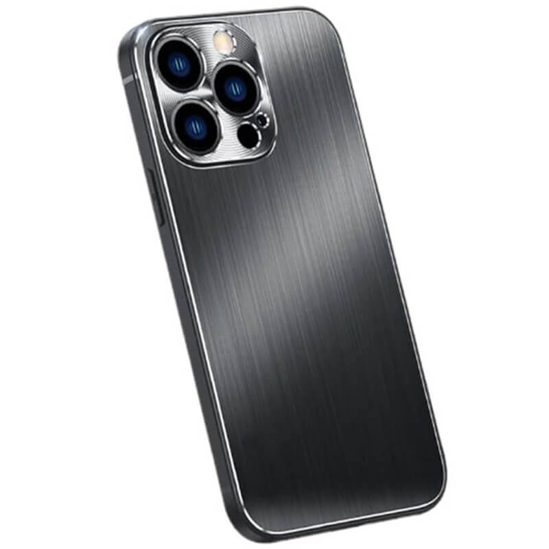Odolný hliníkovo-silikonový obal pro Apple iPhone 12 Pro - černý