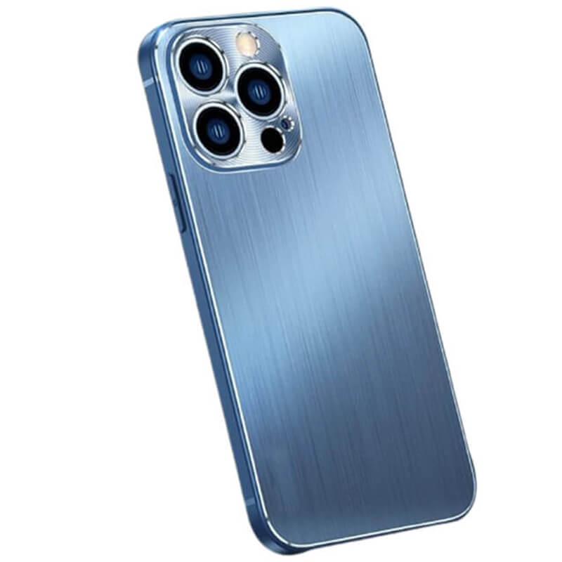 Odolný hliníkovo-silikonový obal pro Apple iPhone 12 mini - modrý