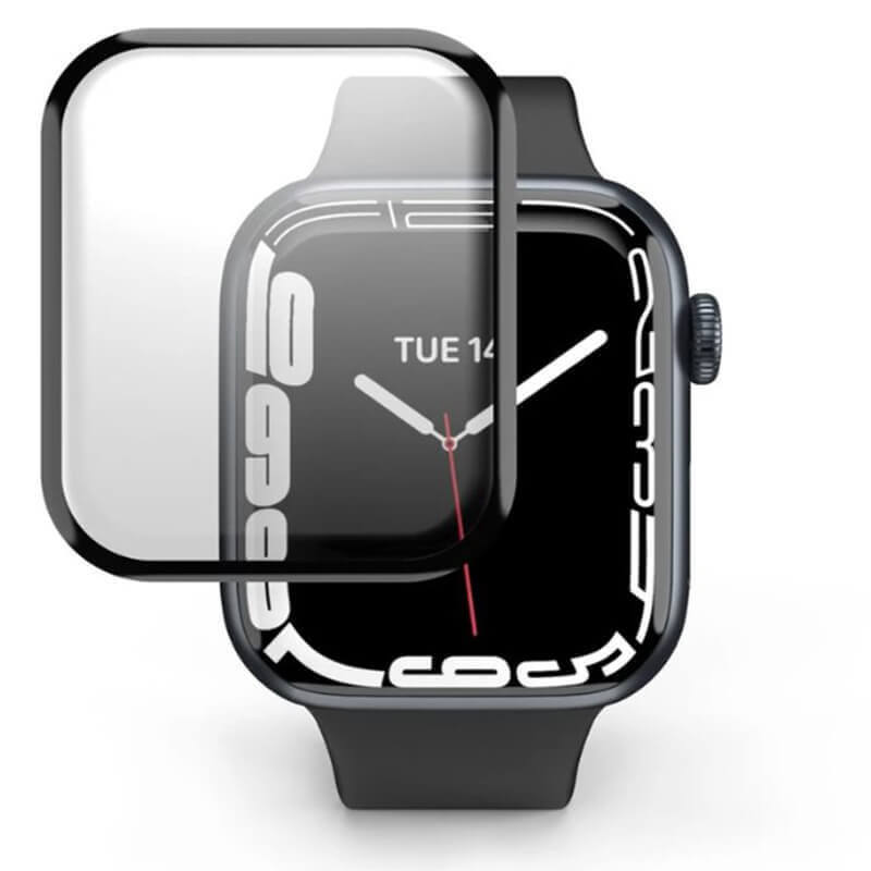 3x Náhradní 3D ochranná fólie k aplikátoru 2+1 zdarma pro Apple Watch 44 mm (6.série)