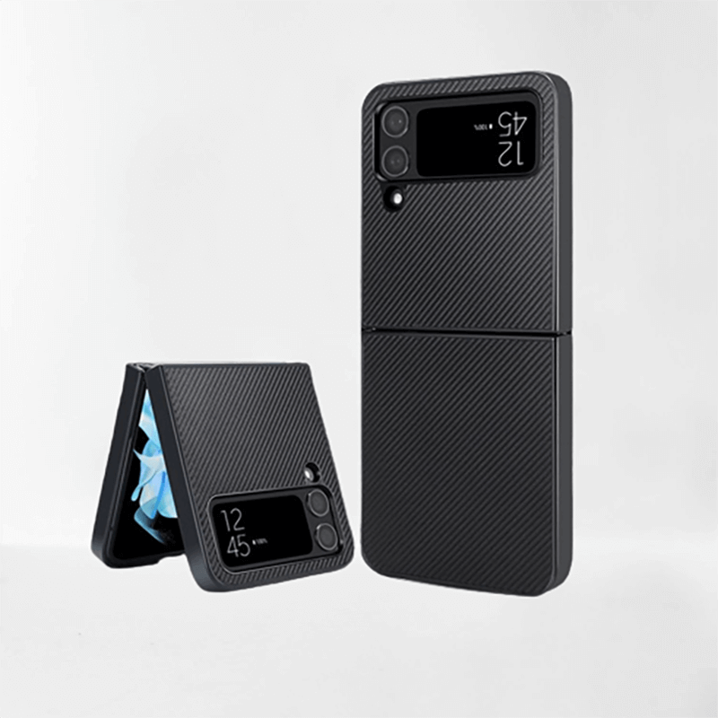 Ochranný plastový obal karbon pro Samsung Galaxy Z Flip6 5G F741B - černý