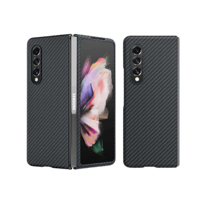 Ochranný plastový obal karbon pro Samsung Galaxy Z Fold 6 5G F956B - černý