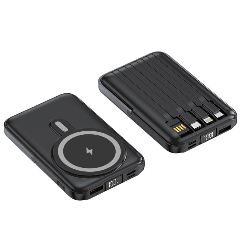 Multifunkční powerbanka s Magsafe 10000 mAh - černá