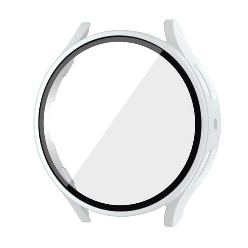 Ochranný kryt se sklem pro Samsung Galaxy Watch 7 FE - bílý