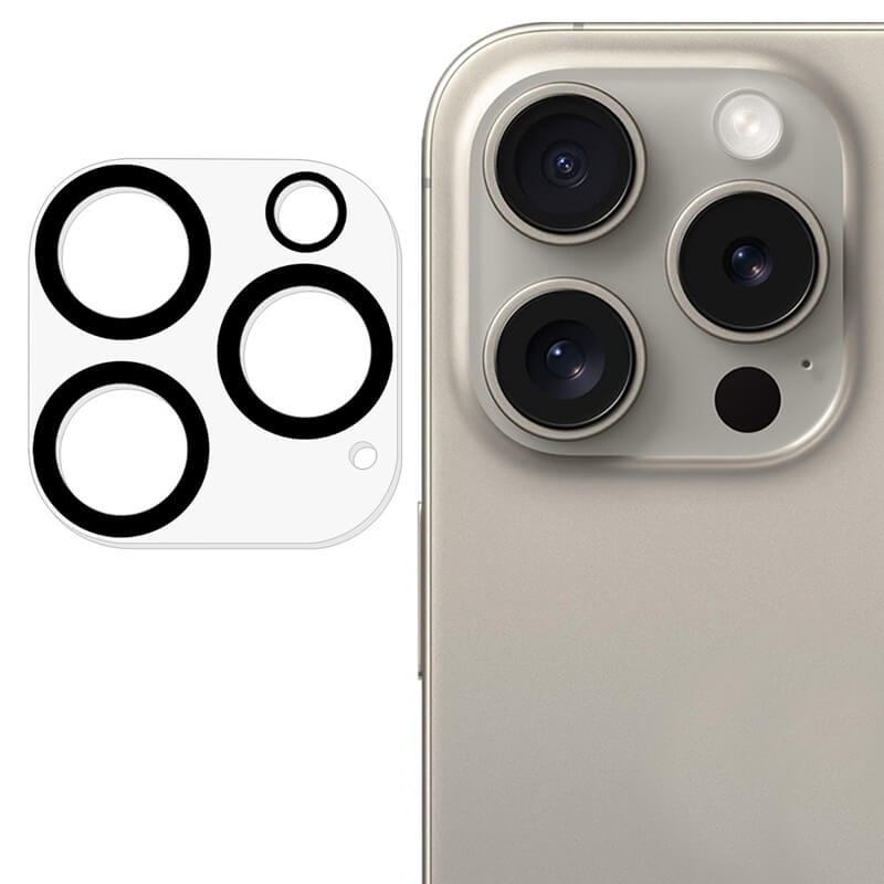 3x Ochranné sklo pro objektiv fotoaparátu a kamery pro Apple iPhone 16 Pro - 2+1 zdarma