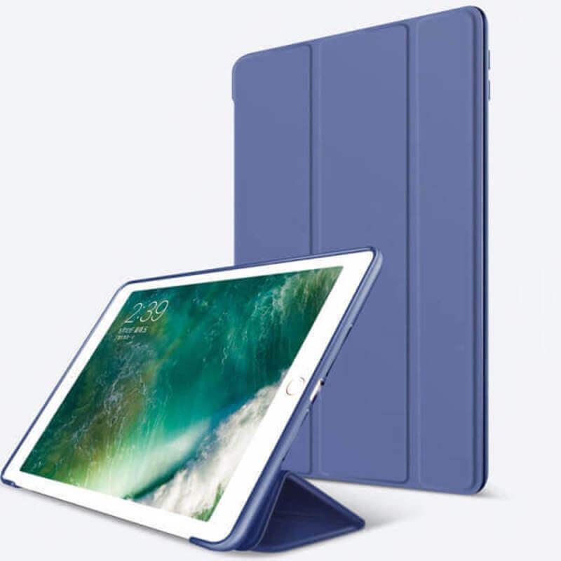 2v1 Smart flip cover + zadní silikonový ochranný obal pro Apple iPad mini 8.3" 2024 (7. generace) - modrý