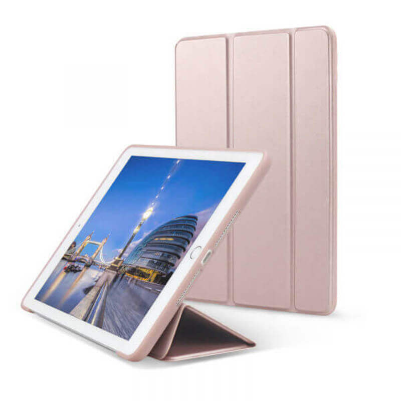 2v1 Smart flip cover + zadní silikonový ochranný obal pro Apple iPad mini 8.3" 2024  - růžový