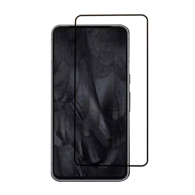 3x 3D ochranné tvrzené sklo s rámečkem pro Google Pixel 9 - černé - 2+1 zdarma