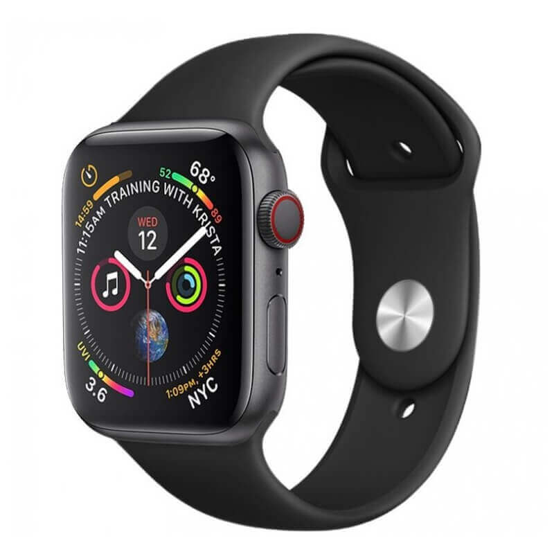 Silikonový řemínek pro chytré hodinky Apple Watch SE 40 mm  - černý