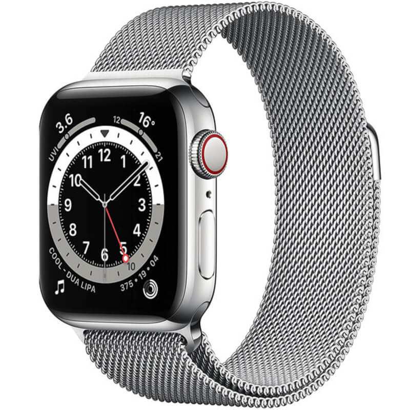 Elegantní kovový pásek pro chytré hodinky Apple Watch SE 40 mm  - stříbrný