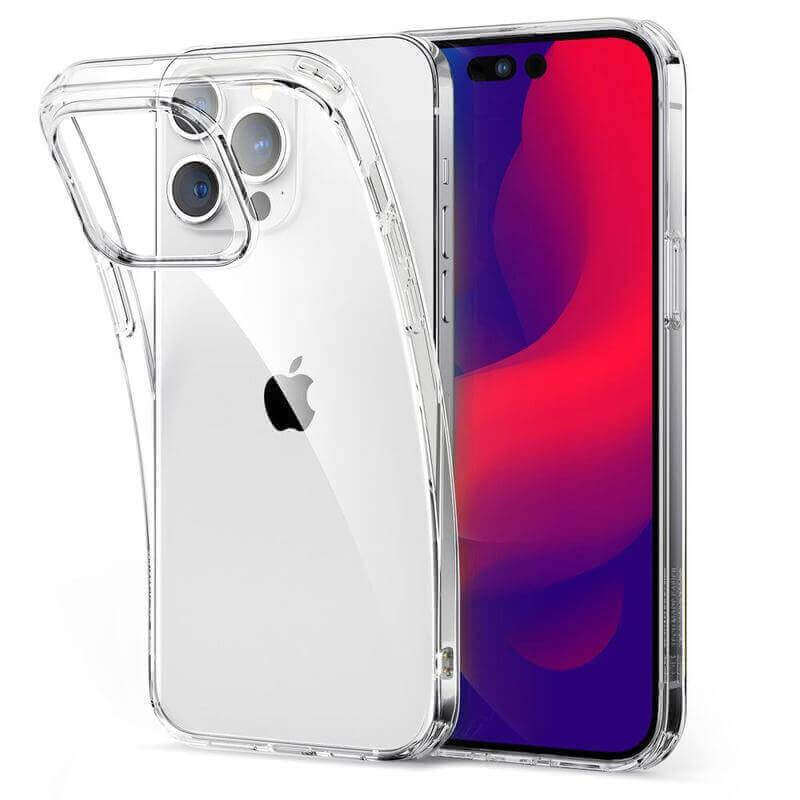 Silikonový obal pro Apple iPhone 17 Air - průhledný