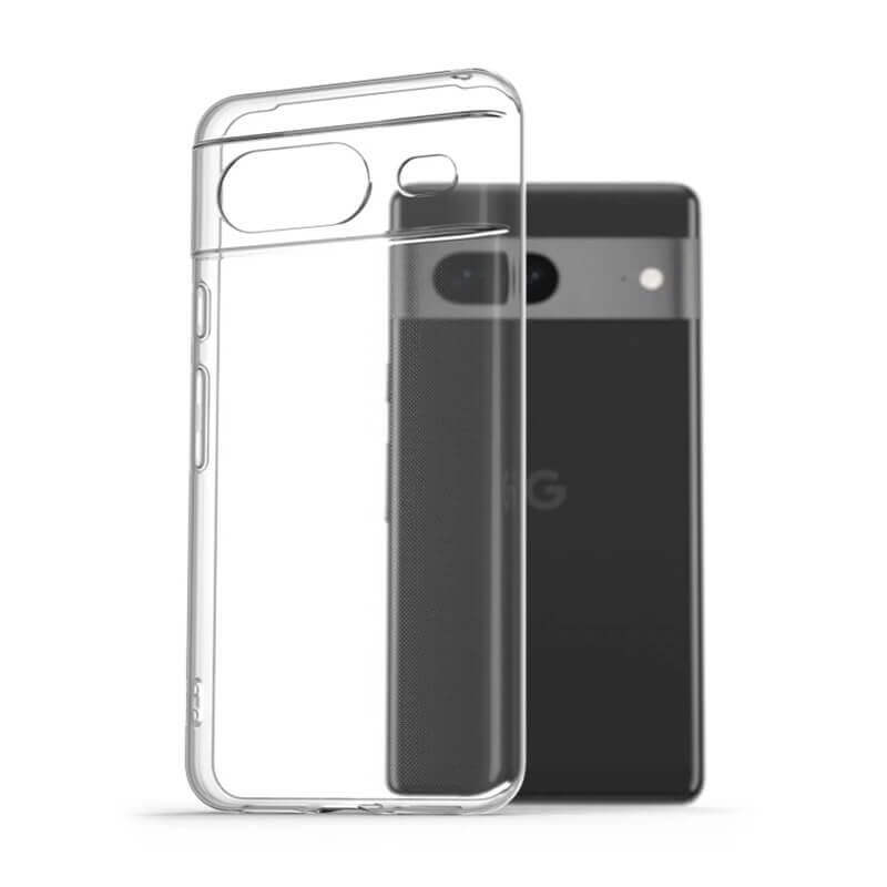 Silikonový obal pro Google Pixel 9a - průhledný