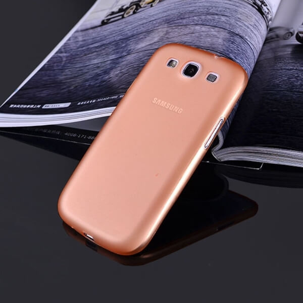 Ultratenký plastový kryt pro Samsung Galaxy S3 III i9300 - oranžový