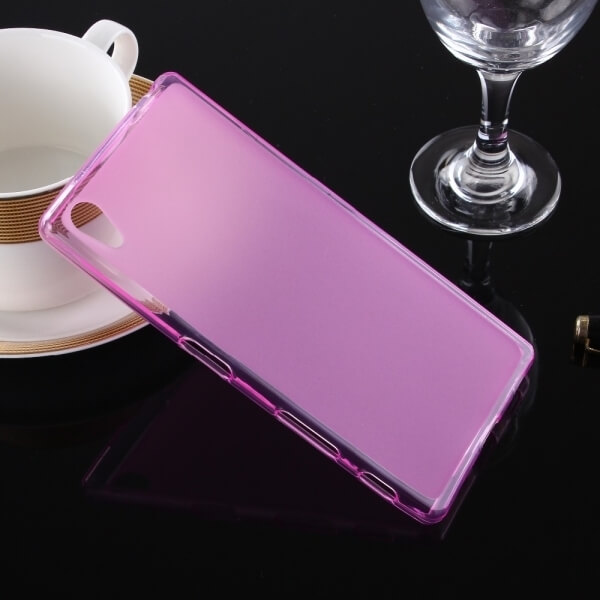 Silikonový mléčný ochranný obal pro Sony Xperia Z5 - růžový