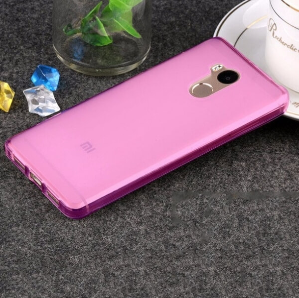 Silikonový mléčný ochranný obal pro Xiaomi Redmi 4 Pro (Prime) - růžový
