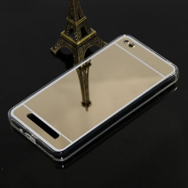 Silikonový zrcadlový ochranný obal pro Xiaomi Redmi 4A - zlatý